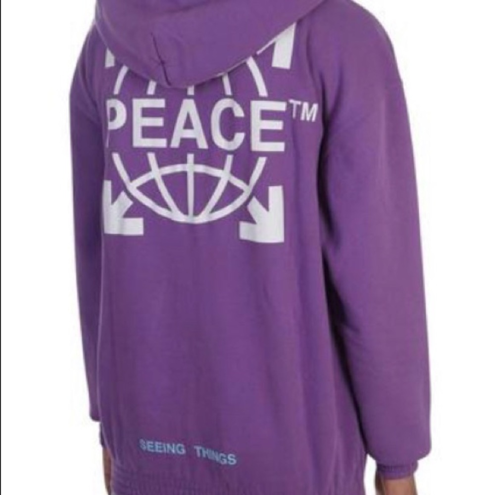OFF WHITE SEEING THINGS 'PEACE Hoodie